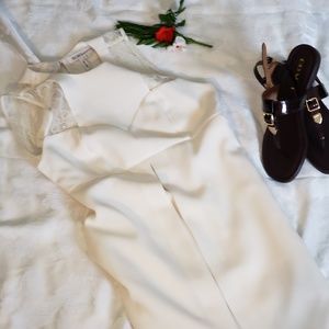 BCBG Generation Silky Princess Dress White